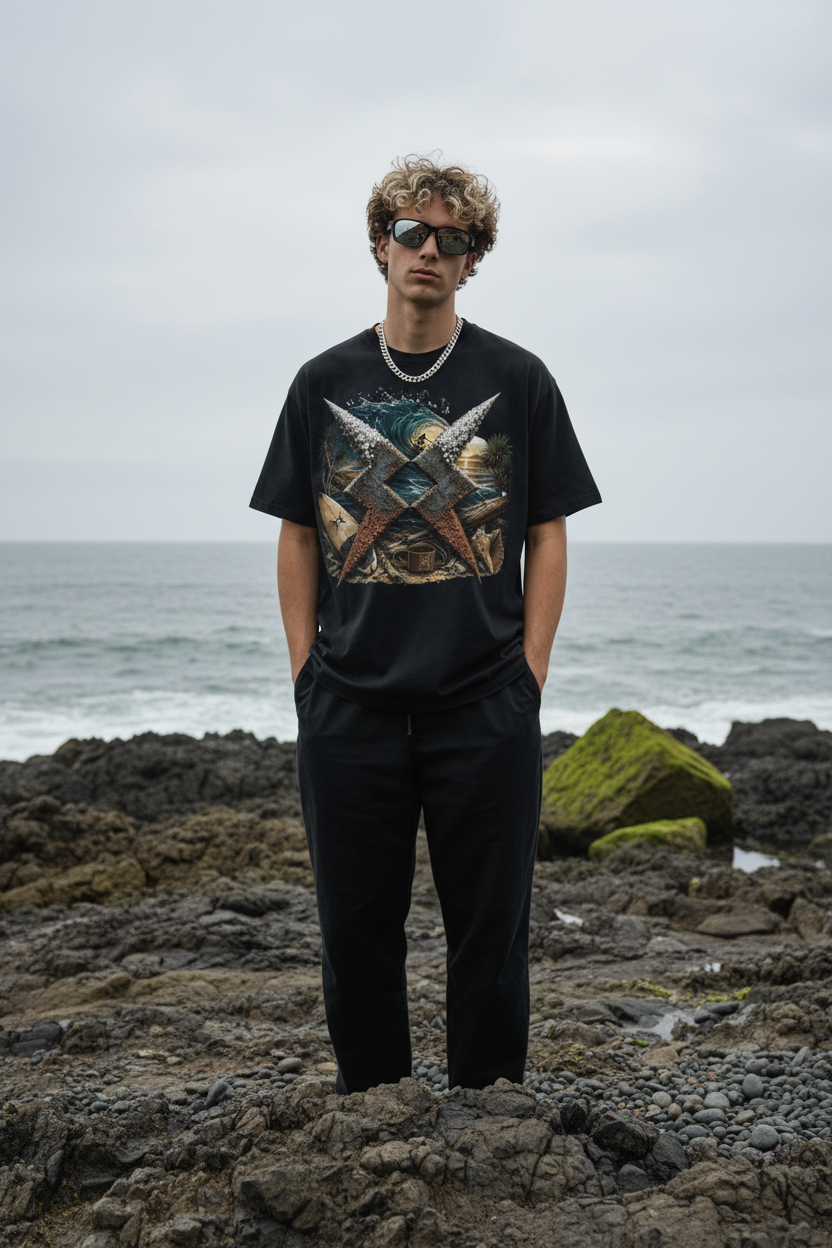 The Vanguard — Male model Black Stone